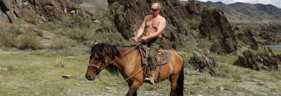 1. Russia's Prime Minister Vladimir Putin rides a horse in southern Siberia's Tuva region, August 3, 2009.